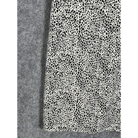 American Eagle Animal Print Linen‎ Cotton Mini Dress Womens Sz Small Square Neck - Picture 8 of 16